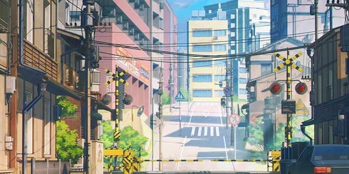 1080x1920 Anime street illustration wallpaper | My Canvas | Anime scenery