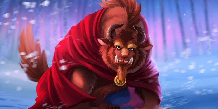 1332x850 Wallpaper Disney, monster, blizzard, lion, Beauty and the Beast