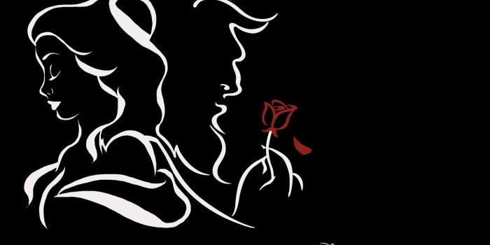 1332x850 Wallpaper flower, style, Monster, Disney, Belle, Disney, Beauty and