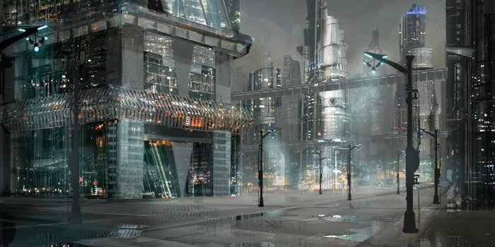 1332x850 Wallpaper city, anime, night, street, japanese images for desktop