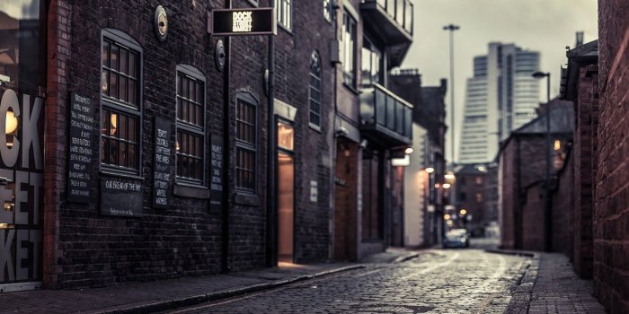 1600x1200 anime street architecture wallpaper