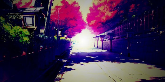 1920x1200 Anime Painted Street - Lomo HD Wallpaper - Hot Wallpapers HD