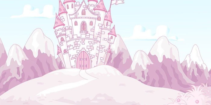 1000x1180 magic princess castle Wall Mural Wallpaper