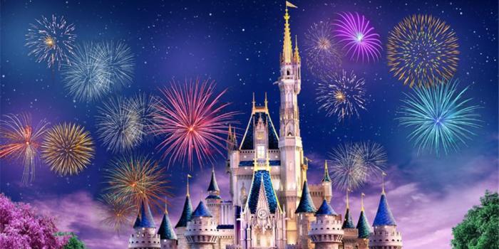 1000x1000 Colorful Fireworks Photography Backdrop Princess Castle Blue Sky with  Glitter Stars Pink Green Trees Scenic Wallpaper Fantasy Backgrounds