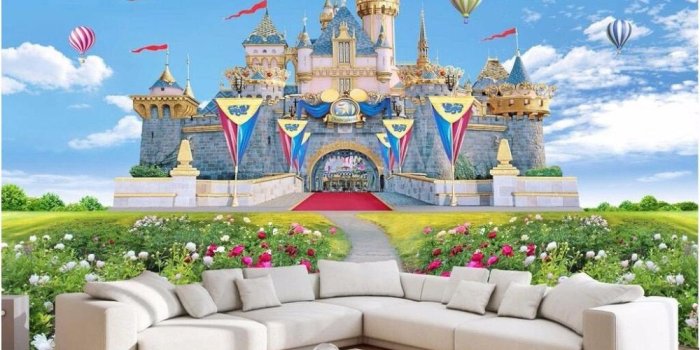 1000x798 US $15.04 46% OFF|Custom mural 3d wallpaper Children room princess castle  home decoration painting picture 3d wall murals wallpaper for wall 3 d-in 