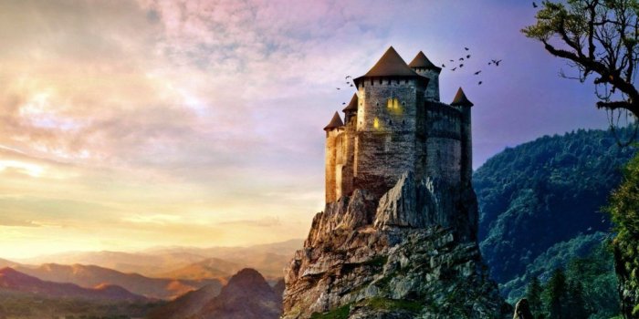 1024x768 Princess Castle Mountain Fantasy Wallpaper | PNG Transparent best