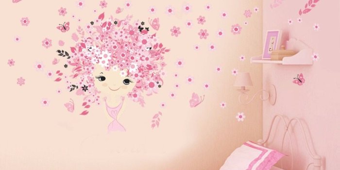 1000x1000 US $5.57 5% OFF|New Pink Princess Castle Wall Stickers Removable PVC Wall  Sticker For Kids Room Home Decoration Wallpaper Decals Home Decor-in Wall 