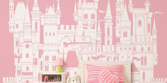 1400x1120 Princess Castle Wall Mural