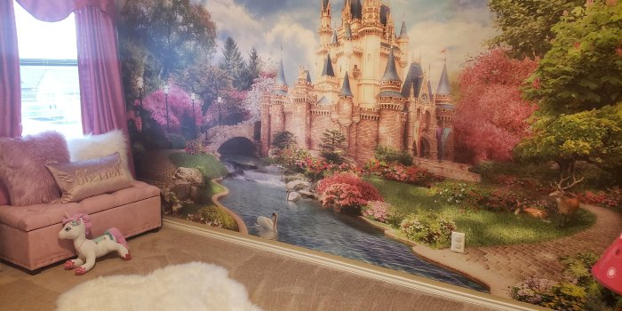 3000x2250 Extra LARGE Princess Castle Kids Wallpaper Room Sticker Wall Nursery Castle  Exclusive Design Photo Wallpaper
