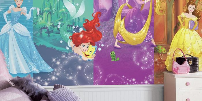 1000x1000 Disney Princess Castle Mural Wallpaper - Best Wallpaper Foto In 2019