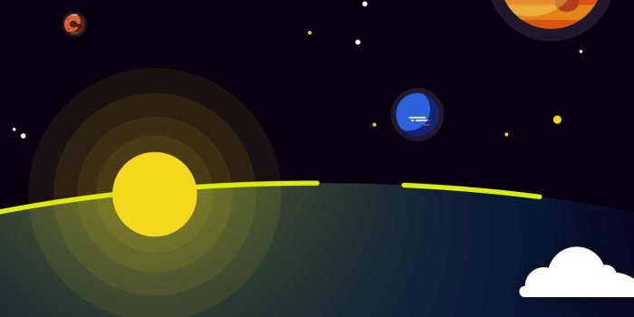 1440x2560 Minimal Solar System Clouds Planets iPhone Wallpaper | iPhone