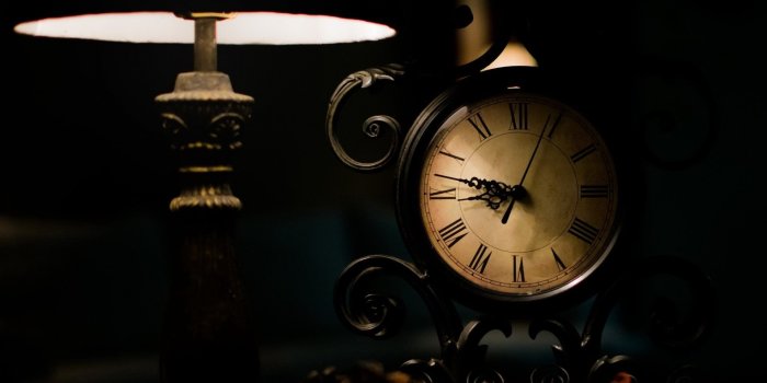 1920x1200 Download wallpapers Old clock, time, antique clock, antique lamp for