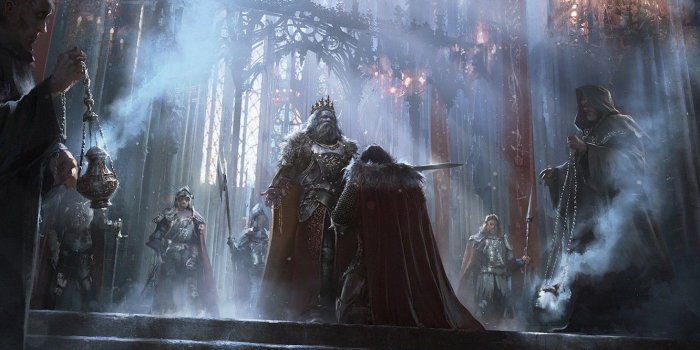 1332x850 Wallpaper Figure, Warrior, Knights, King, Art, Knight, Accolade