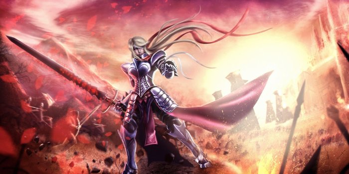 1920x1080 Desktop Wallpapers Armor Swords Knight warrior Anime 1920x1080