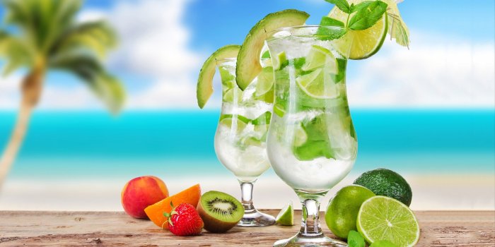 2560x1600 Wallpaper Mojito cocktail drinks, green lemon, fruits, summer