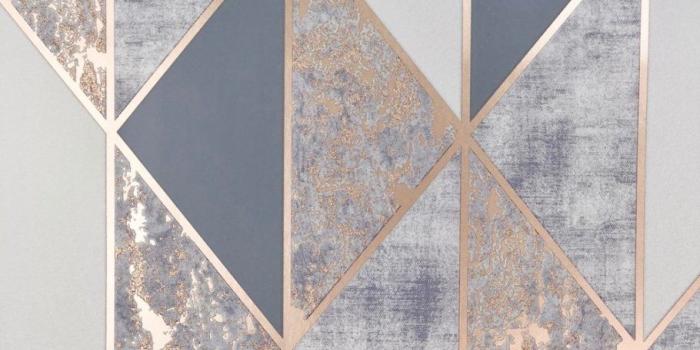 910x910 Superfresco Milan Geo Rose Gold Wallpaper in 2019 | Wallpaper | Rose