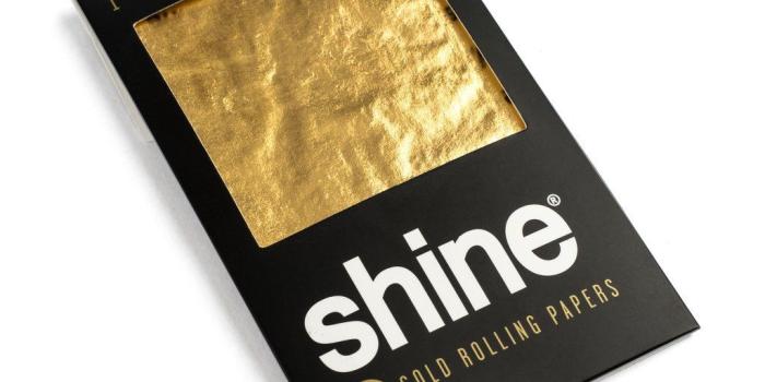 1024x1016 Details about NEW Shine 1 Sheet Pack KING Rolling Paper 24K 24 Karat Gold  Single Unit