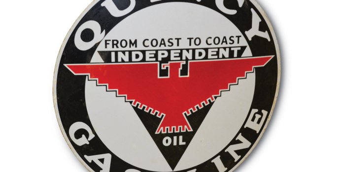 1920x1440 RM Sotheby's - Quincy Gasoline Independent Oil Logo Sign | Auburn