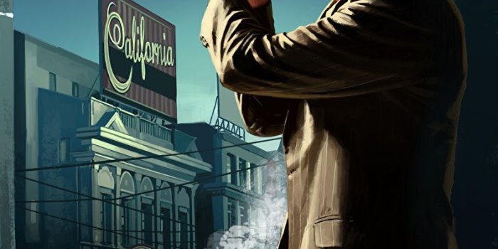 796x1024 Images L.A. Noire pistol Men Police Hat Games Suit