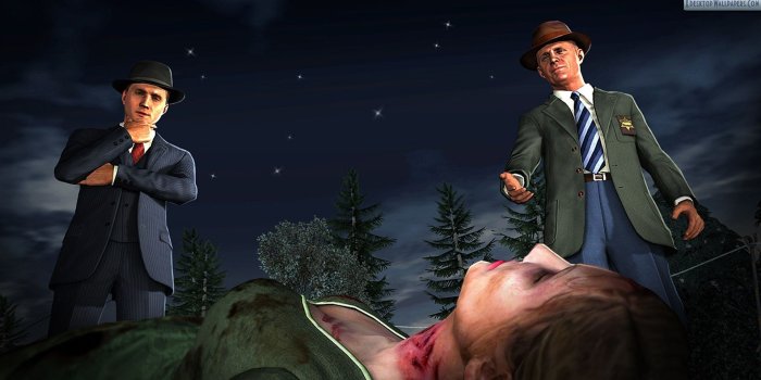 1920x1080 L.A. Noire Inspecting Women Murder Wallpaper