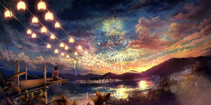 2667x1500 71+ Anime Scenery Wallpapers on WallpaperPlay