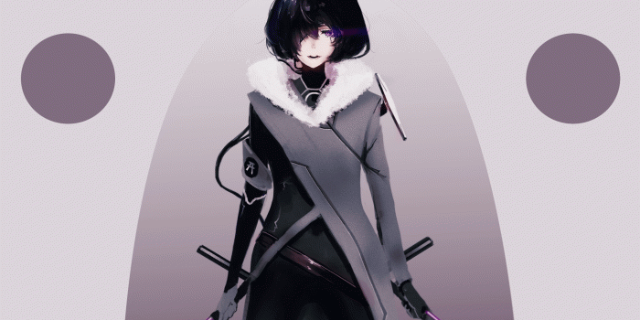 2200x1332 5082983 Original (Anime), Uniform, Black Hair, Short Hair, Sword