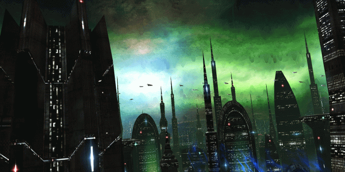 1920x1080 Alien city | Fantastical Landscapes | Dj pro, Fantasy landscape