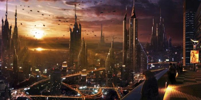 1366x768 Sci Fi City Wallpapers and Background Images - stmed.net