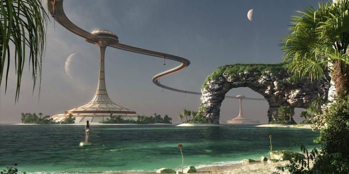 2200x1373 Scifi, Survival, Free Wallpaper, Bikini, High Definition, Dark