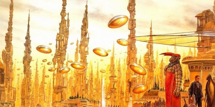 1024x768 My Free Wallpapers - Fantasy Wallpaper : Alien City