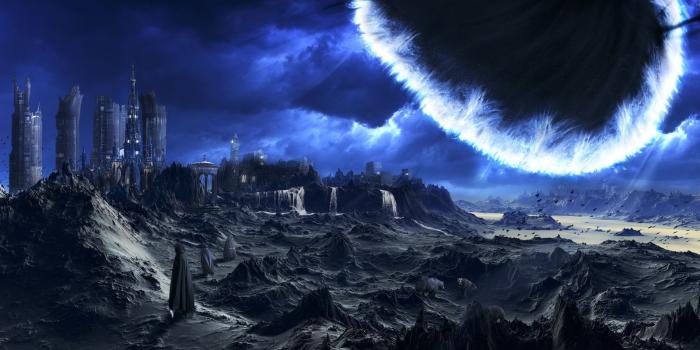 1600x1000 Black-hole Eating up the Atmosphere | Alien Planet Surface | Story