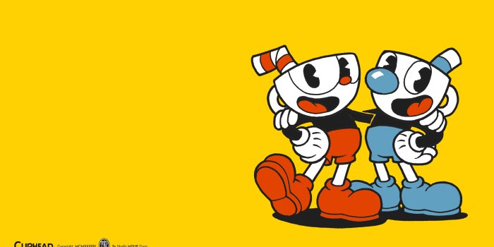 3840x2160 Cuphead and Mugman Color Wallpaper | Cat with Monocle