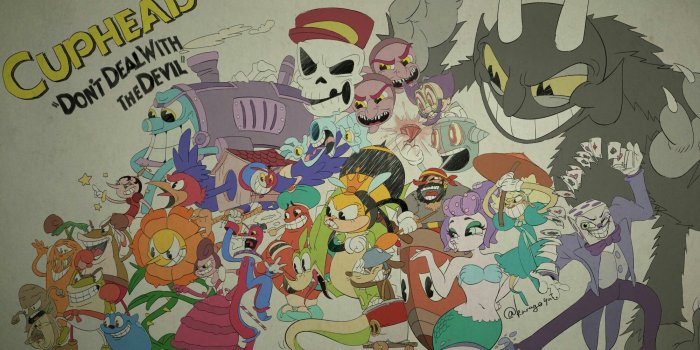 2000x1143 Amazing wallpaper of cuphead | Cuphead | Cuphead game, Deal with the