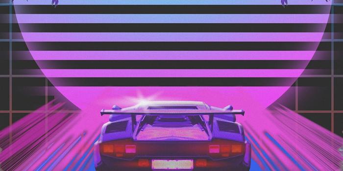 1350x2400 Download wallpaper 1350x2400 car, retro, art, 80s, neon iphone 8+/7+