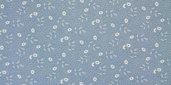 1365x2048 80s Blue Floral Wallpaper