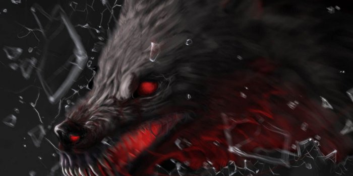 1350x1080 Scary Anime Demon Wolves Wallpapers - Wallpapers Browse