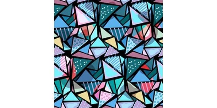 1000x1000 80's Diamonds Dark by Circle Art Group Removable Wallpaper Panel