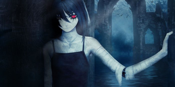 1920x1200 Darkness, Horror, Girl, Anime, Shiki 16:10 Wallpaper, 1920x1200