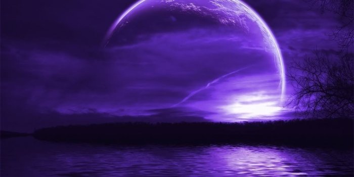 1024x768 70+ Purple Moon Wallpapers - Download at WallpaperBro