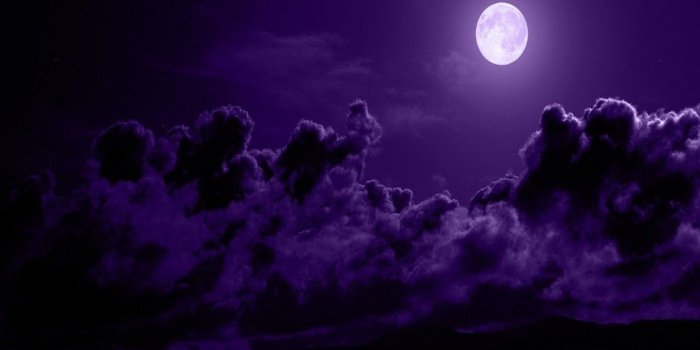 1280x960 Sky: Sky Clouds Night Purple Moon Sunny Skies Wallpaper HD 16:9 High