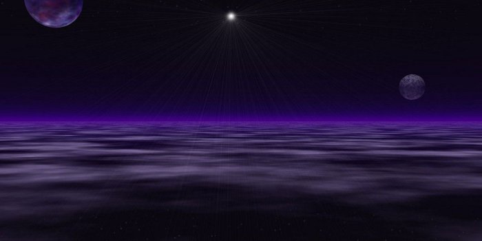 1200x900 Oceans: Moon Ocean Planet Purple Night Stars Wallpaper Free for HD