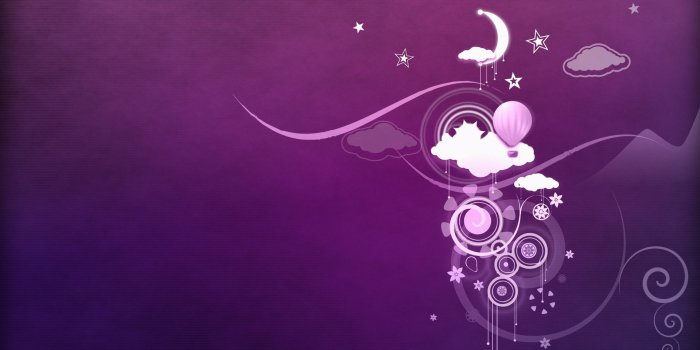 1920x1200 abstract, Moon, purple, dreamy :: Wallpapers