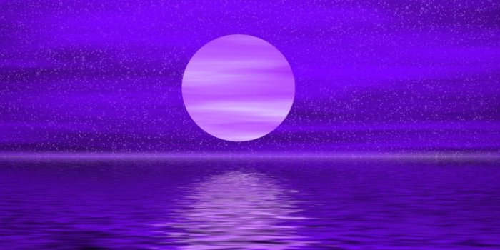 1280x960 PURPLE MOON, CLOUDS, MOON, OCEAN, PURPLE, SKY