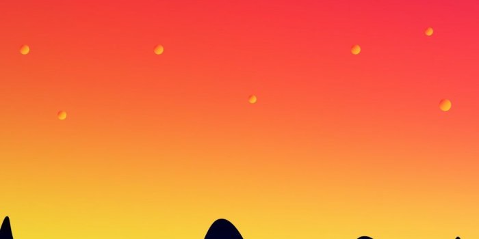 1080x1920 Download 1080x1920 Wallpaper Mountains, Sunset, Gradient, Digital
