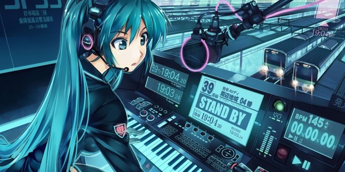 3840x2400 at51-hatsune-miku-anime-girl-train-blue-art-illustration-wallpaper