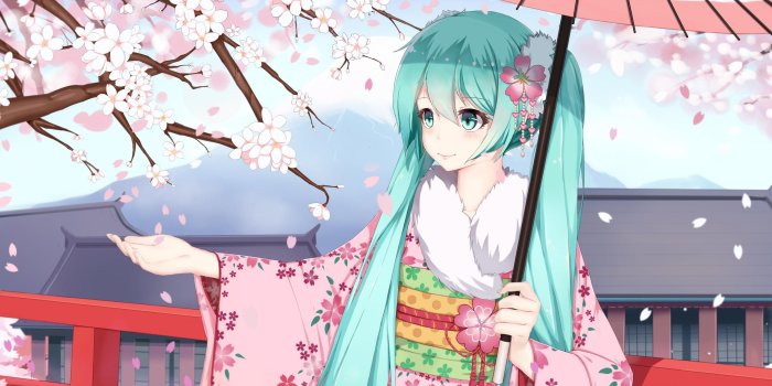 2560x1600 Hatsune Miku Sakura download high quality desktop wallpapers