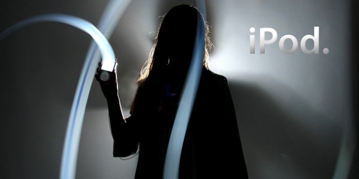 1332x850 Wallpaper Apple, iPod, Girl, Line, Light, Abstraction, Player images