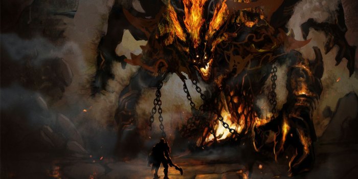 1920x1080 Giant Fire Monster HD Wallpaper | 1920x1080 | ID:20552