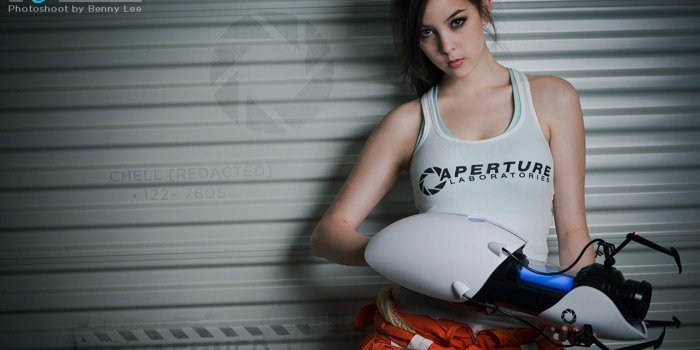 1280x800 Portal 2, Chell, video games, Portal Gun, Valve Corporation