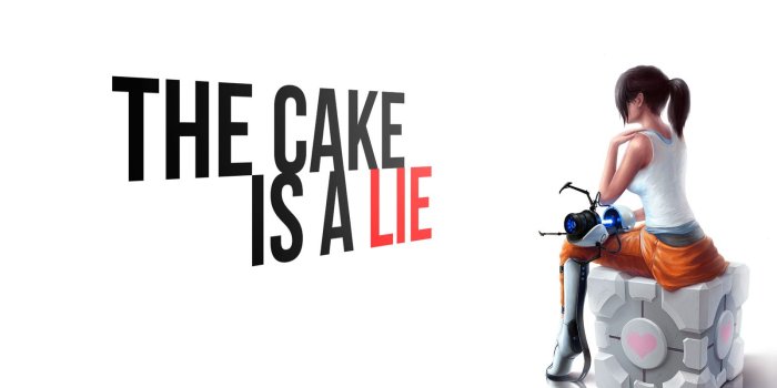 1600x900 2909567 companion cube portal cakes portal gun wallpaper and